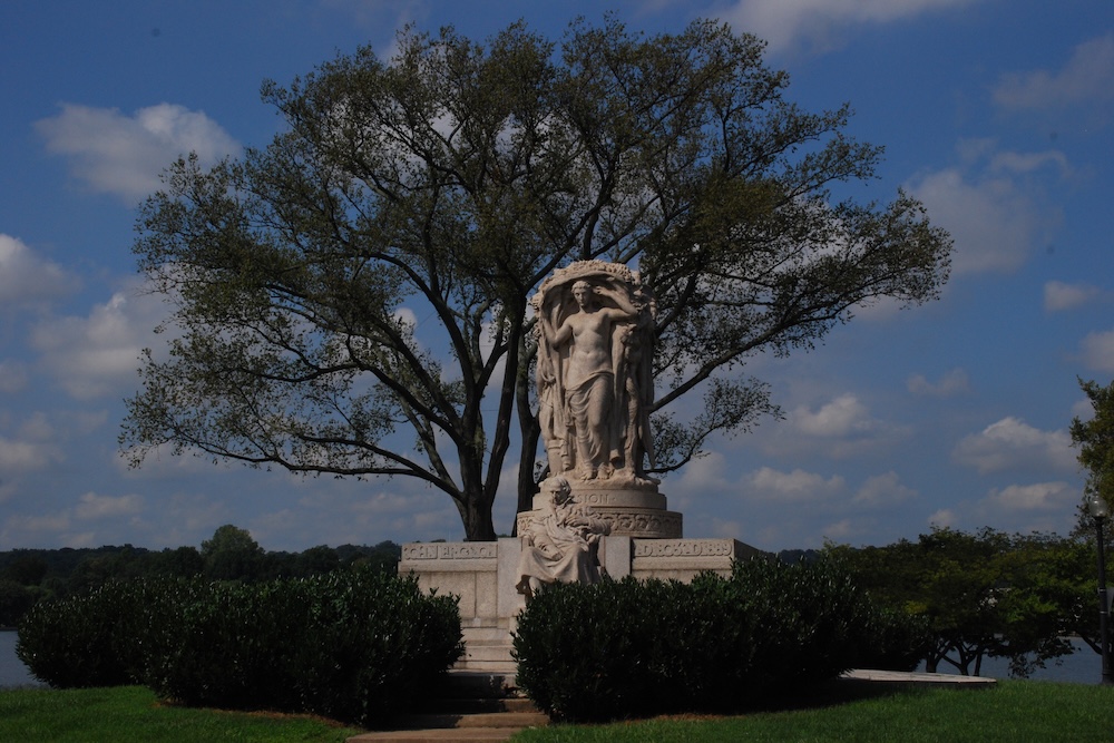 John Ericsson National Memorial, gelegen nabij de National Mall, in Washington D.C.
