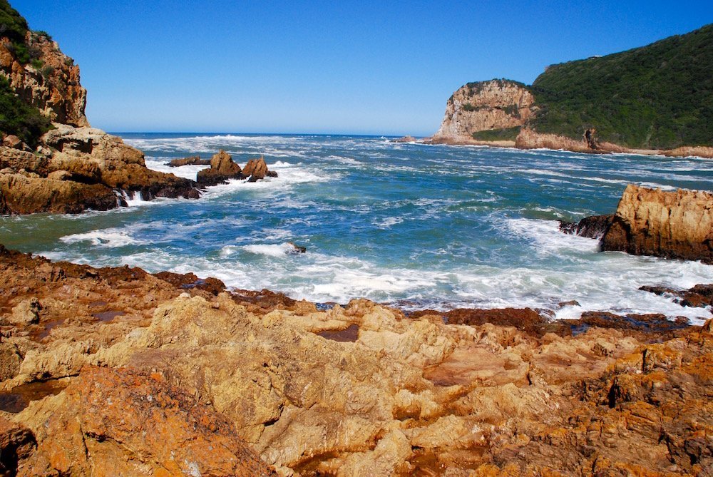 Knysna Heads en de lagune van Knysna