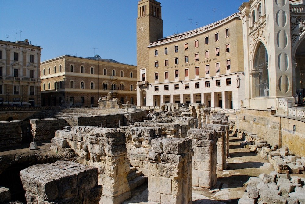 Anfiteatro Romano in Lecce, Romeins theater in het historische centrum van de stad