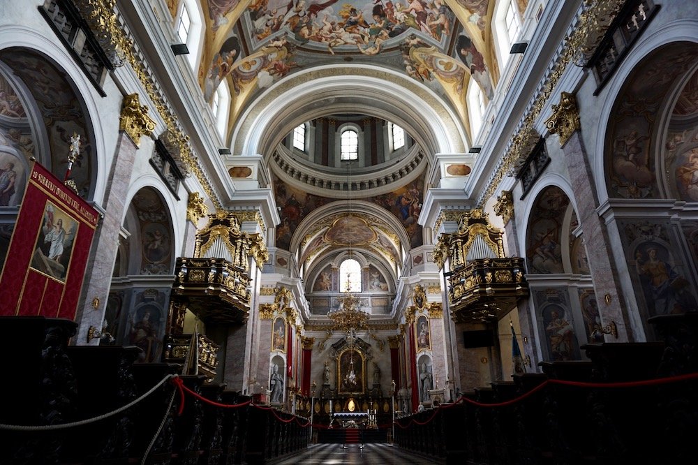 Treinbestemmingen Europa: Sint-Nicolaaskathedraal in Ljubljana