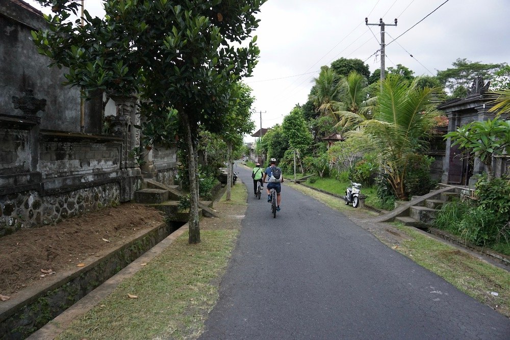 Fietsen door de dorpjes rondom Ubud op Bali