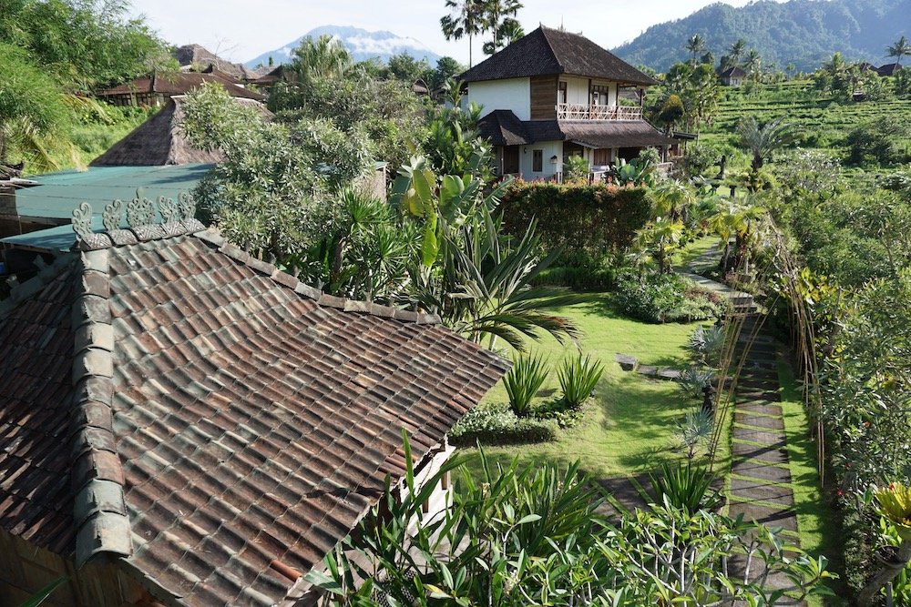 Sawah Indah Villa tussen de rijstvelden in Sidemen