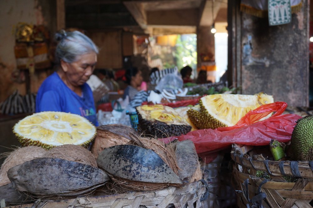 Lokale markt in Ubud op Bali
