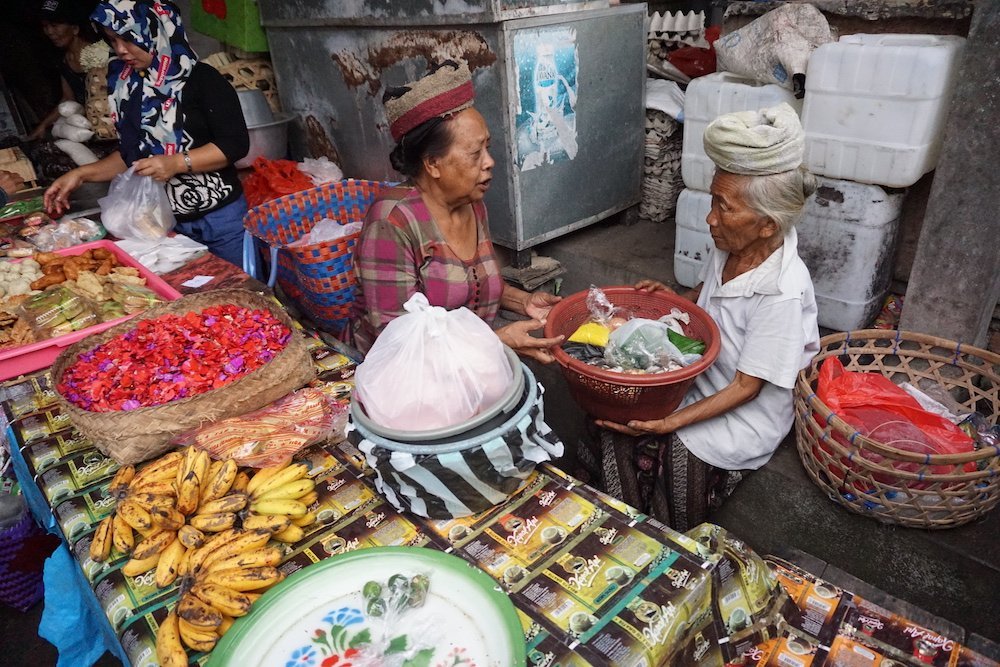 Pasar Pagi Sidemen Bali Indonesië