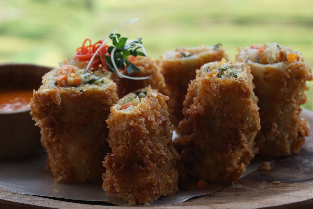 Maaltijd bij een lokale warung op Bali