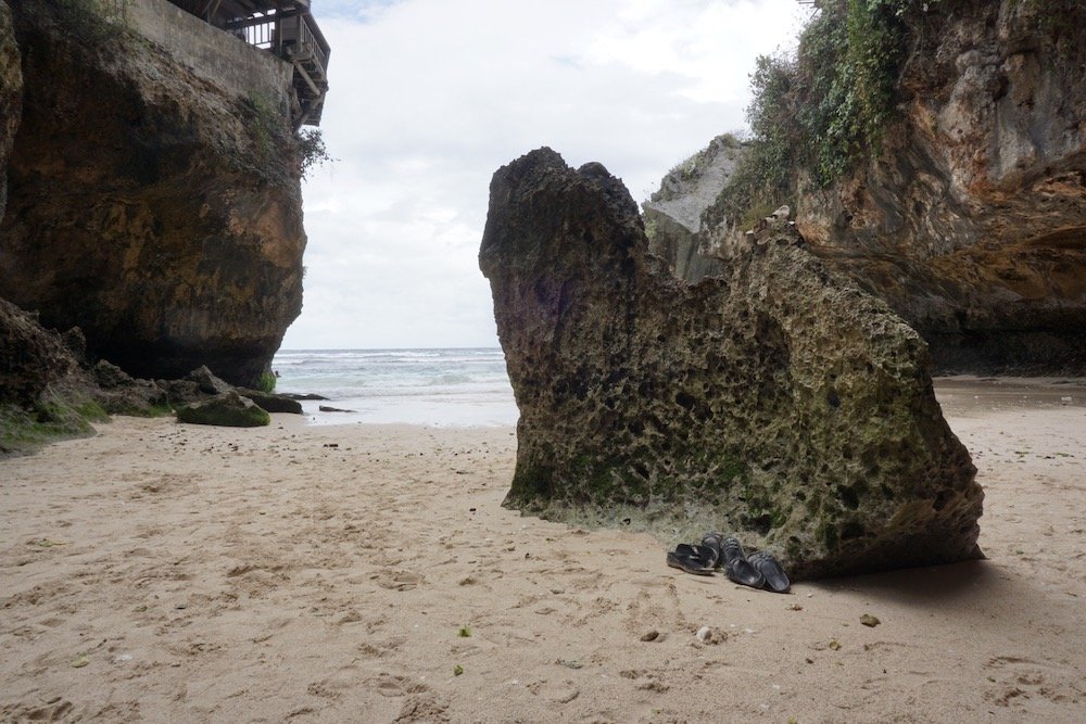 Uluwatu Beach op Bali