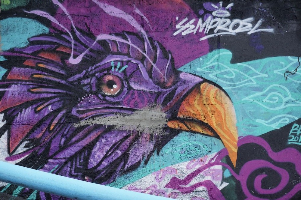 Street art in Canggu op Bali