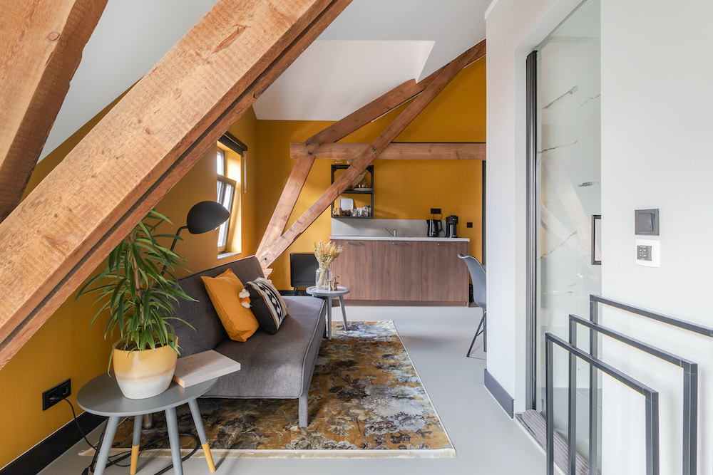 Cosy Loft bij Bed and Breakfast De Oude Dorpsslagerij in Nuth, Zuid Limburg