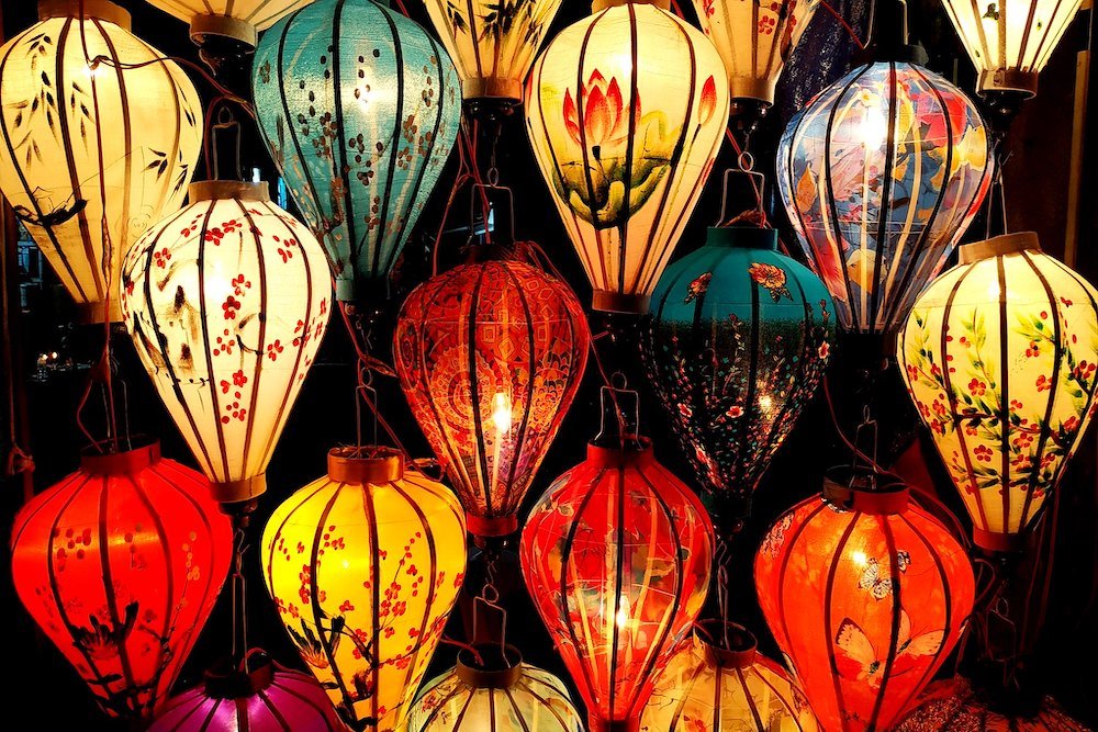 Gekleurde ballonnen Hoi An Vietnam