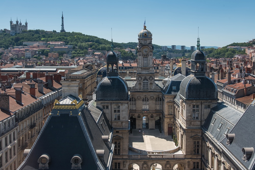 Uitzicht over Lyon vanaf Fourvière